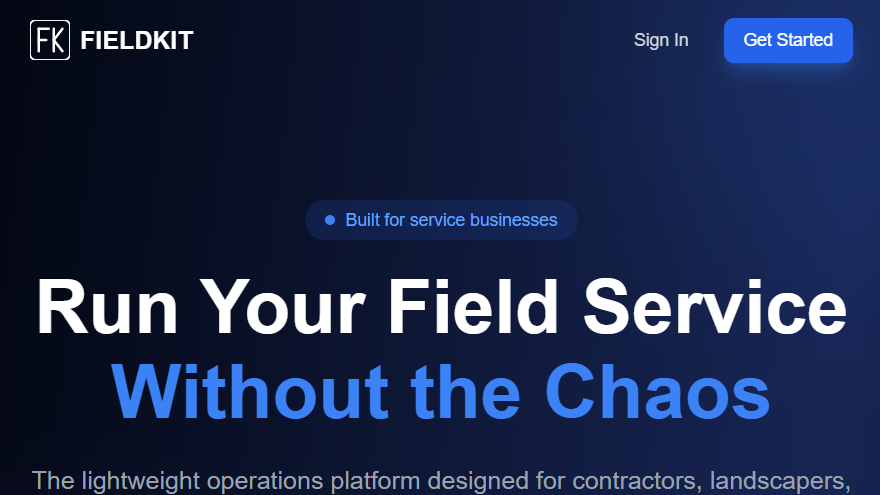 FieldKit preview